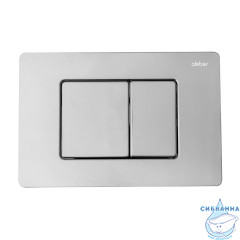 Комплект подвесной унитаз ABBER Rechteck AC1201 белый с инсталляцией AC0105 и кнопкой AC0120 хром