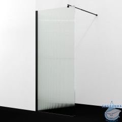 Walk-in Wasserkraft  Rur 100 профиль черный, стекло рифленое 30W44MB-FL