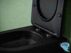 Унитаз подвесной безободковый Ceramicanova Uno Rimless CN11001TMB с сиденьем быстросъемным Soft Close (микролифт)