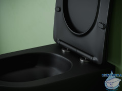 Унитаз подвесной безободковый Ceramicanova Uno Rimless CN11001TMB с сиденьем быстросъемным Soft Close (микролифт)