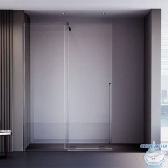 Walk-in Veconi Премиум тренто 150 профиль графит, стекло прозрачное PTDW-50GR-150-01-C4