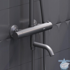 Душевая система Damixa Jupiter 977810300 (черный матовый)