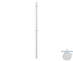 Полотенцесушитель электрический Terminus Uno 3х160 квадратная (с возможностью скрытого подключения) (белый матовый)