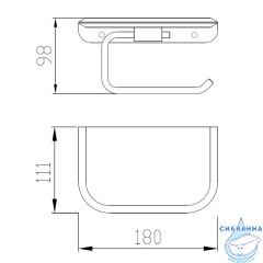 Держатель для туалетной бумаги ABBER Nord AA1530B