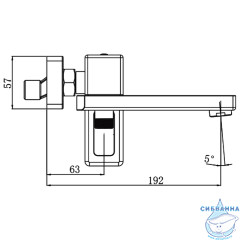 Смеситель для ванны Gappo G3018 с аксессуарами (хром)