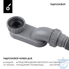 Слив-перелив для ванн Oliveeka OL-SS104-MB (черный матовый)