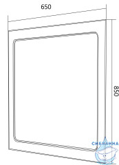 Зеркало 1Marka Прованс 65 белый глянец