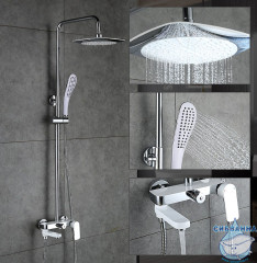 Душевая система Gappo G2448 230 1 режим (хром/белый)