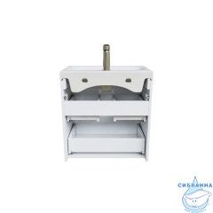 Тумба с умывальником подвесная с ящиками, белая, 60 см, Zodiac, IDDIS, ZOD6CB0i95K подходит ум. 3506000i28