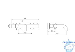 Смеситель для ванны Aquatek Европа AQ1343CR (хром)