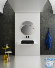 Раковина на столешницу 60 см ABBER Kristall  AT2803Onyx