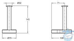 Держатель для бумаги Jacob Delafon Singulier 15217D-CP