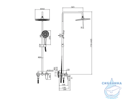 Душевая система Raglo 260 1 режим R31.24 (хром)