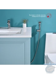 Смеситель Raglo R03.12 с гигиеническим душем (графит)