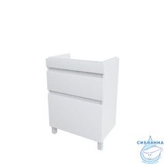 Тумба напольная с ящиками, белая, 60 см, Zodiac, IDDIS, ZOD6CBFi95 подходит ум. 3506000i28