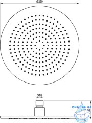 Верхний душ Ravak X07P687