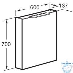 Зеркальный шкаф Roca Oleta 60 R капучино A857646515