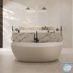 Акриловая ванна Abber 172х103  AB9237