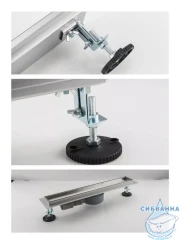 Дренажный трап для душа Raglo R652.60.05 60 см с решеткой (сатин) 