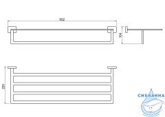 Полочка Aquatek Либра AQ4315CR 