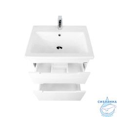 Тумба Viant Марсель 60Н с раковиной Como 60 белый