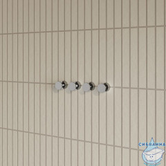 Комплект крючков, 4 шт., хром, HOK4SC0i41, IDDIS