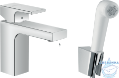 Смеситель Hansgrohe Vernis Shape 71216000 с гигиеническим душем (хром)