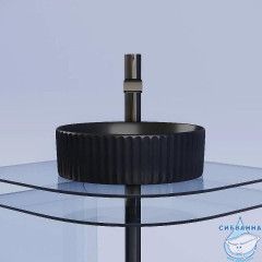  Раковина на столешницу 36 см Ceramicanova Element CN6057MB (черный матовый)