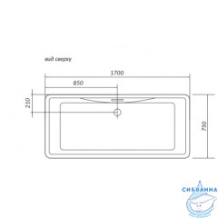 Акриловая ванна 1Marka Icon 170х75