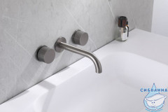 Смеситель для раковины встраиваемый Abber Wasser Kreis AF81122NG (никель)