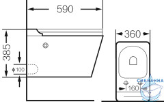 Унитаз подвесной импульсный Grossman GR-5501 с сиденьем Soft Close (микролифт)
