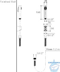 Гигиенический душ Jacob Delafon E98100-CP