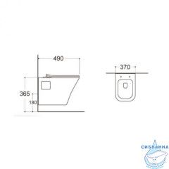 Унитаз подвесной безободковый TONI ARTI Lamoli TA-LL4937 с сиденьем Soft Close (микролифт)