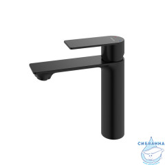 Смеситель для умывальника, чёрный матовый, Maze, Milardo, MAZBL00M01