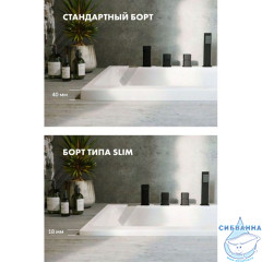 Акриловая ванна Whitecross Wave Slim 170x75