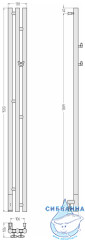 Полотенцесушитель электрический Сунержа Терция 150 (с возможностью скрытого подключения слева) (белый)