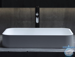 Раковина на столешницу 55 см Salini Callista (материал sapirit, белый матовый)