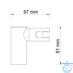 Держатель душа настенный WasserKRAFT A008 (хром)