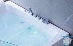 Акриовая ванна Gemy G9056 B L 170х130 с гидромассажем