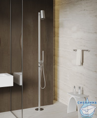 Душ ABBER Wasser Kreis 316 AF8180BST напольный, брашированная сталь