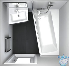 Акриловая ванна Ravak 10° 160x95 L с ножками