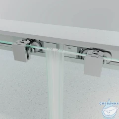 Душевое ограждение Veconi Эво 130x90 профиль хром, стекло прозрачное E4-SP-CH-13090-01-C9 (без поддона)