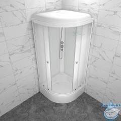 Душевая кабина Тритон Лайт 100х100 В профиль белый, стело лайт Щ0000061826