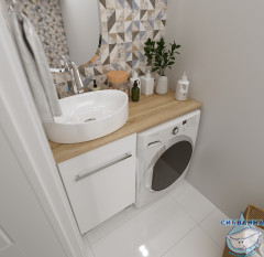  Столешница 1Marka Wash 110 L дуб сонома