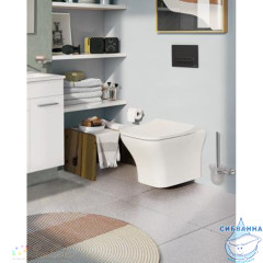 Унитаз подвесной безободковый Vitra Zentrum Square 7484B003-0075 с сиденьем Soft Close (микролифт)