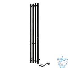 Полотенцесушитель электрический Indigo Style (с таймером) 18х120 черный муар (с возможностью скрытого подключения, подключение R/L)