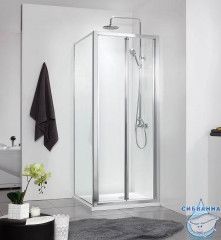 Душевое ограждение Azario Toronto 100x100 AZ-NAA1432B 1000 профиль серебро, стекло прозрачное (без поддона)