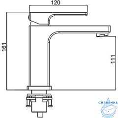 Смеситель для раковины Gappo G1017 (без донного клапана) (белый)