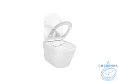Унитаз подвесной безободковый Aquatek Вега AQ1905-00 (с сиденьем Soft Close (микролифт)