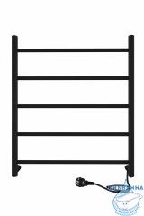 Полотенцесушитель электрический Indigo Line П5 50х60 черный муар (с возможностью скрытого подключения, подключение R/L)